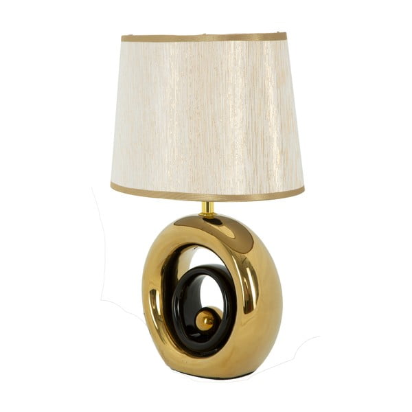 Bijela stolna lampa sa zlatnim dizajnom Mauro Ferretti Round