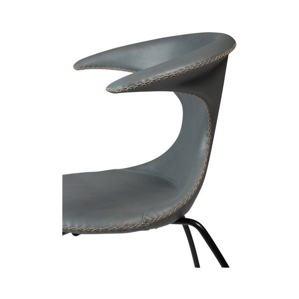 Siva kožna stolica DAN-FORM Denmark Flair-image-3