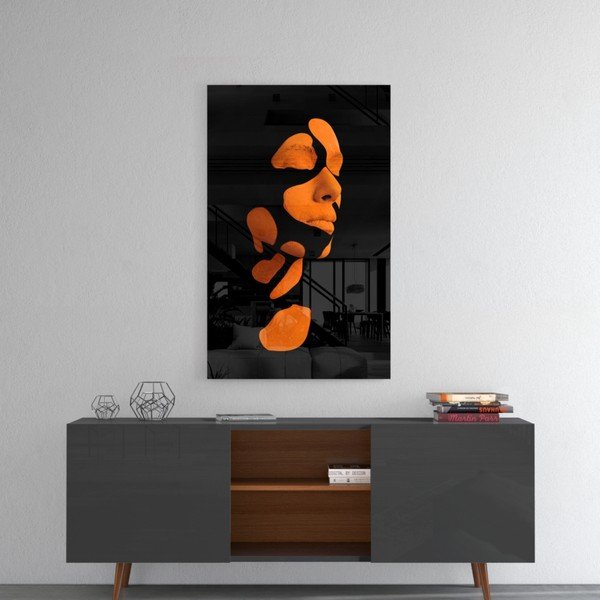 Staklena slika Insigne Fragmented Orange-image-1