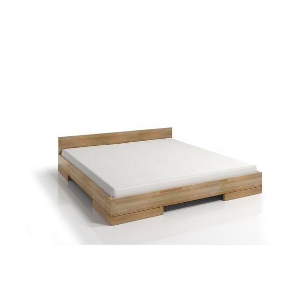 Bračni krevet od masivne bukve 200x200 cm u prirodnoj boji Spectrum – Skandica