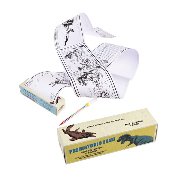 Putni set dječjih bojanki i zagonetaka Rex London Prehistoric-image-3