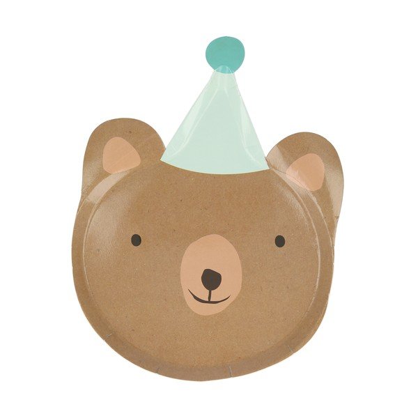 Papirnati jednokratni tanjuri u setu 8 kom Animal Parade – Meri Meri-image-2