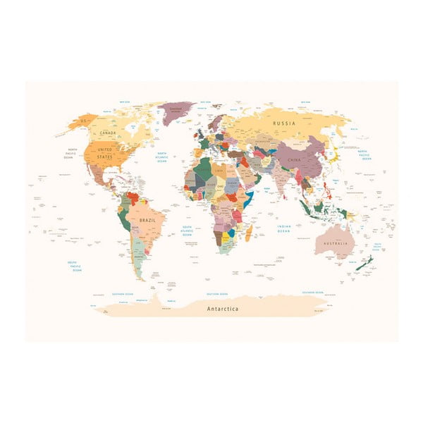 Velika tapeta Bimago World Map, 300 x 210 cm