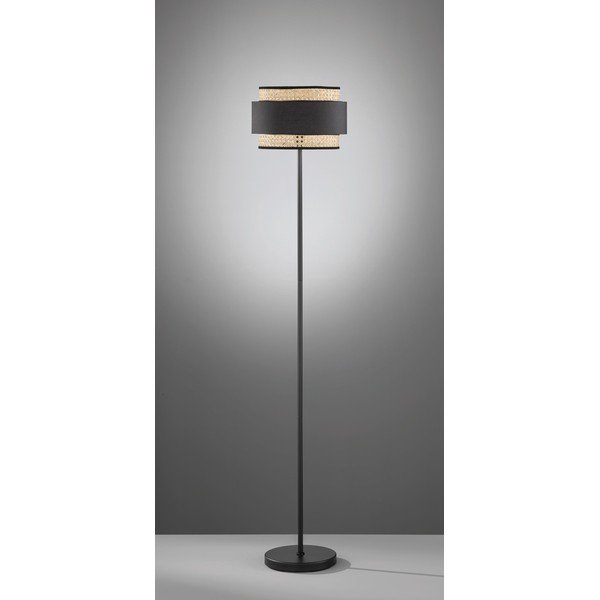 Crno-bež podna svjetiljka Fischer & Honsel Tape-image-1