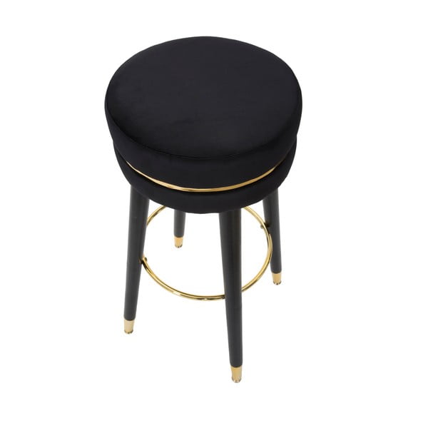 Crna/u zlatnoj boji podstavljena barska stolica (visine sjedala 74 cm) Paris – Mauro Ferretti-image-2