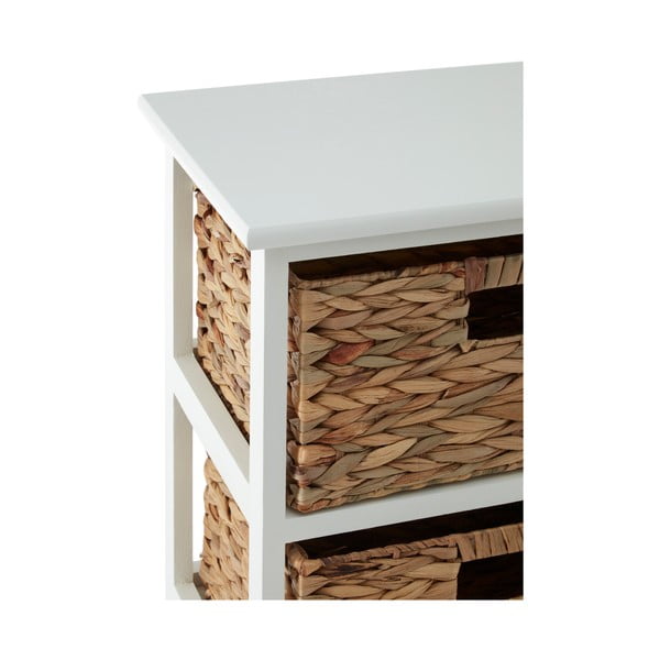 Bijela/u prirodnoj boji kupaonska polica od masivne paulovnije 41x70 cm Padstow – Premier Housewares-image-1