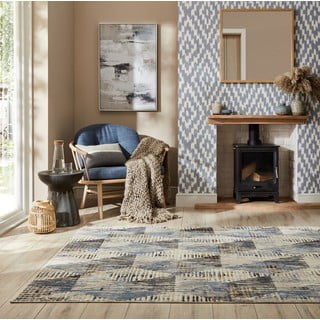 Plavi/bež tepih 120x170 cm Marly – Flair Rugs