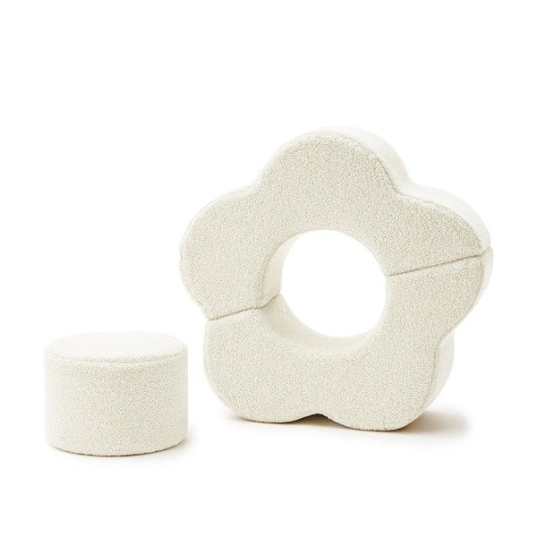 Krem set mekanih igrački od pjene 3 kom od boucle tkanine visina 27 cm 88x90 cm – Meowbaby