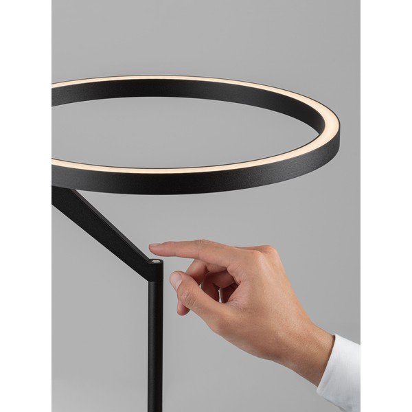 Mat crna LED stojeća svjetiljka aluminijska s mogućnosti zatamnjivanja (visina 168 cm) Tilia – Nova Luce-image-2