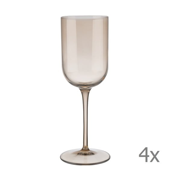 Set od 4 smeđe čaše za bijelo vino Blomus Mira, 280 ml