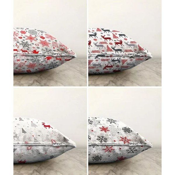 Ukrasne jastučnice u setu 4 kom s božićnim motivom 43x43 cm Merry Christmas – Mila Home-image-1