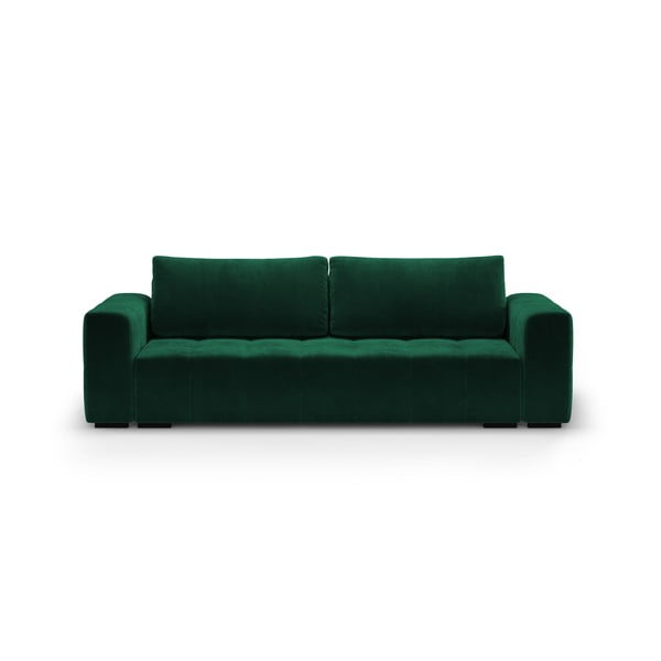 Zeleni baršunasti kauč na razvlačenje Milo Casa Luca