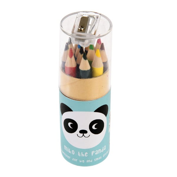 Set od 12 olovaka u boji u kutiji Rex London Miko The Panda