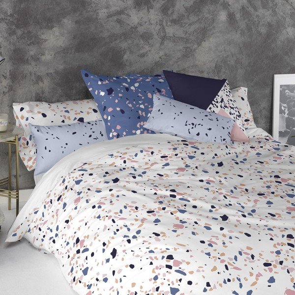 Set od dvije pamučne jastučnice Blanc terrazzo, 50 x 75 cm-image-1
