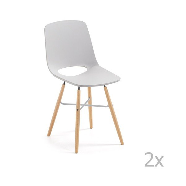 Set od 2 sive blagovaonske stolice La Forma Kint