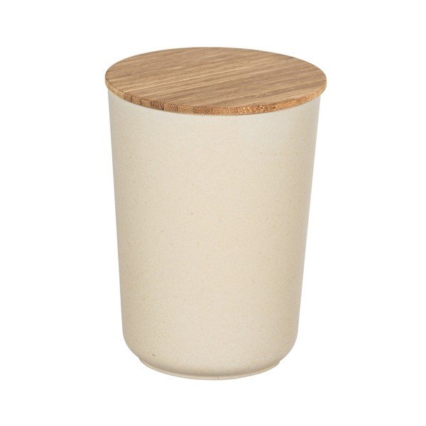 Bež kutija za odlaganje s poklopcem od bambusa Wenko Bondy, 700 ml