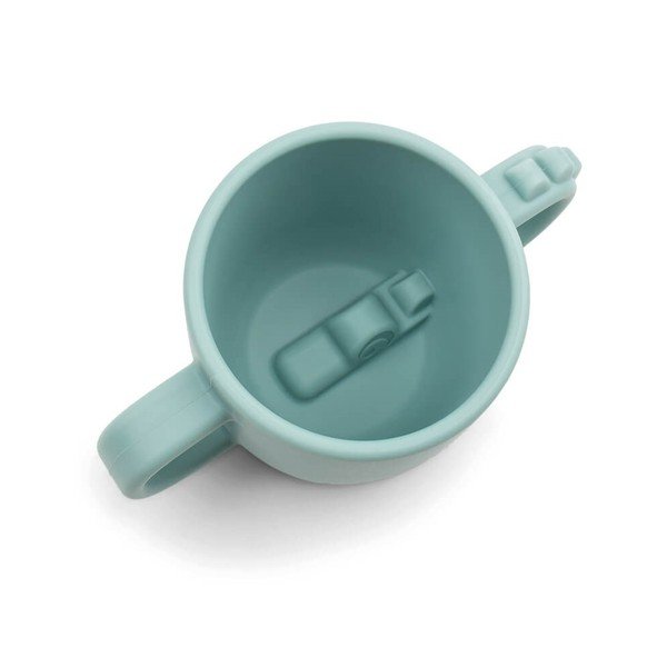 Plava silikonska dječja šalica 0,17 l Croco - Done by Deer-image-1