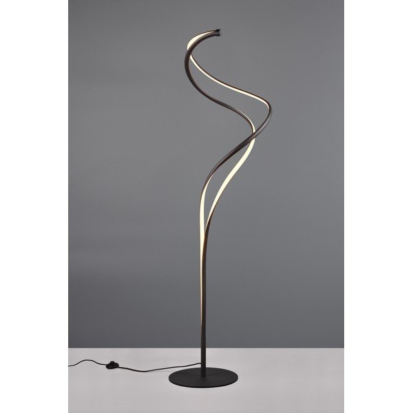 Crna LED stojeća svjetiljka s metalnim sjenilom (visina 160 cm) Nala – Trio Select-image-2