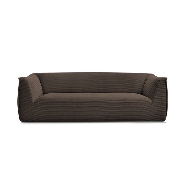 Smeđa sofa od samta 242 cm Giorgia – Bobochic Paris