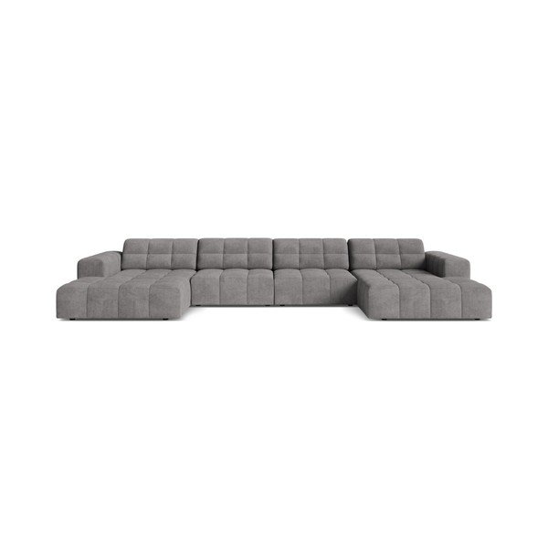 Siva kutna garnitura od šenila (u obliku slova "U") Chicago – Cosmopolitan Design