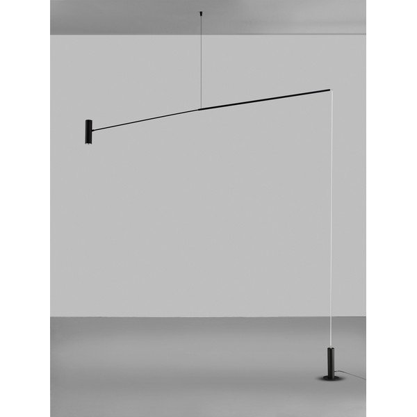 Mat crna metalna LED stojeća svjetiljka (visina 250 cm) Voice – Nova Luce-image-3