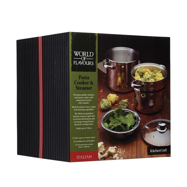 Lonac za tjesteninu s kuhalom na pari i cjedilom Kitchen Craft Italian, 4 l-image-1