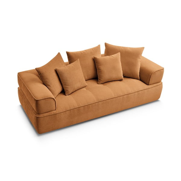 Senf žuta sofa od šenila 237 cm Whesley – Bobochic Paris-image-4