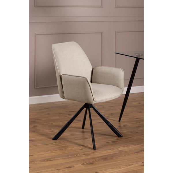 Bež podstavljene blagovaonske stolice u setu s naslonima za ruke 2 kom Glenda – Actona-image-1