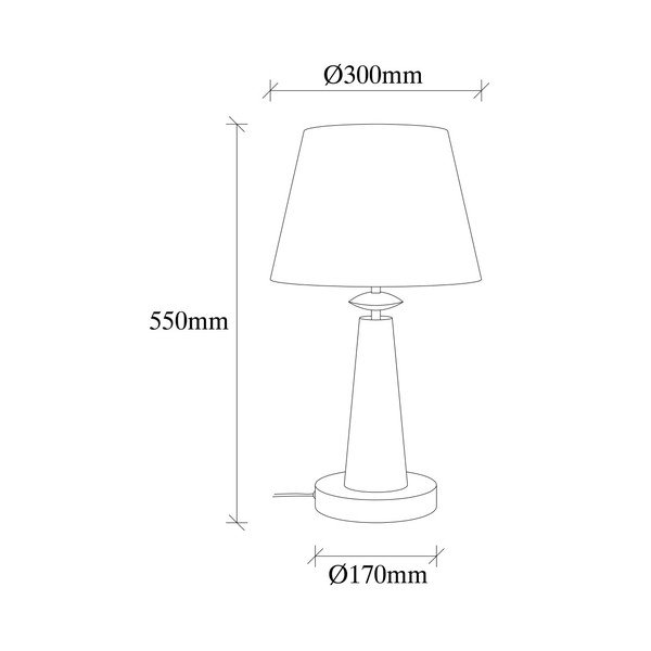 Metalna stolna svjetiljka u zlatnoj boji Opviq lights Samuel-image-1