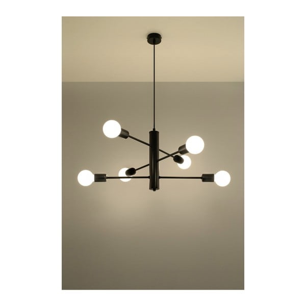 Crna viseća svjetiljka Sollux Donato 6-image-1