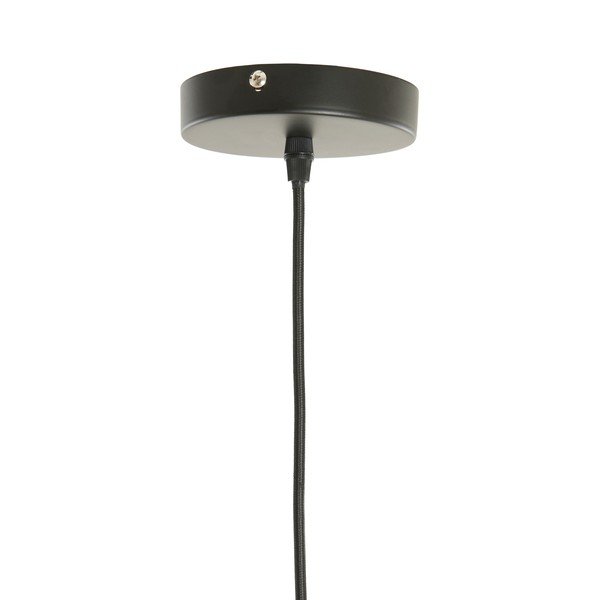 Smeđa viseća svjetiljka s tekstilnim sjenilom ø 12 cm Verita – Light & Living-image-2