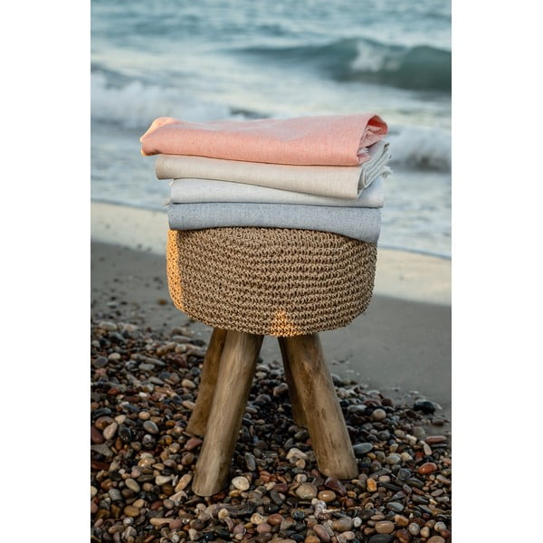 Plavi pokrivač s udjelom pamuka Euromant Summer Linen, 140 x 180 cm-image-4