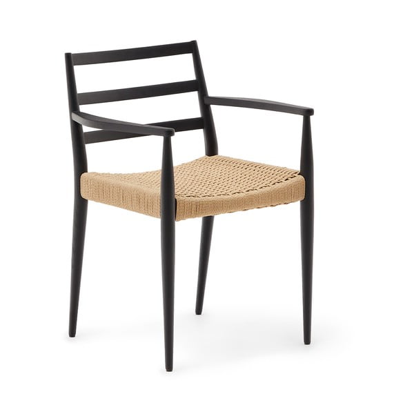 Crne/u prirodnoj boji blagovaonske stolice u setu 2 kom od punog hrasta Analy – Kave Home