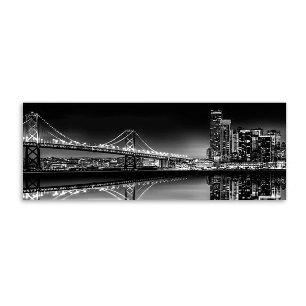 Slika Styler Canvas Silver Bridge, 60 x 150 cm