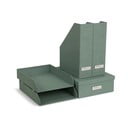 Zeleni kartonski uredski organizatori u setu 5 kom za dokumente Holger Canvas Paper Laminate – Bigso