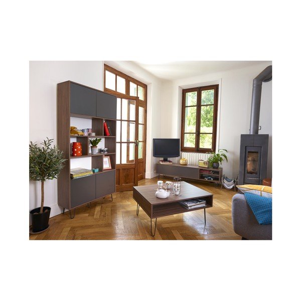 Sivi TV stol TemaHome Aero-image-2