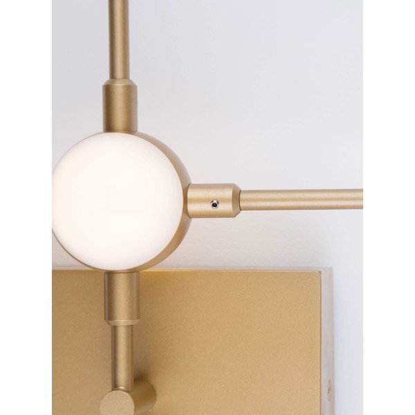 Metalna LED zidna lampa u zlatnoj boji Atomo – Nova Luce-image-3