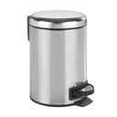 Koš za smeće s pedalom u srebrnoj boji Wenko Leman Shiny, 3 l