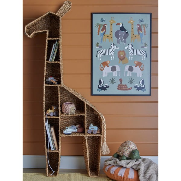 Dječji regal od ratana 46x148 cm Kalu - Bloomingville Mini-image-1