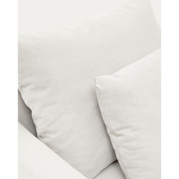 Bijela lanena fotelja Nora – Kave Home-image-1