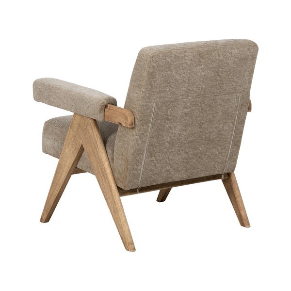Bež fotelja od šenila Rest – Ixia-image-3