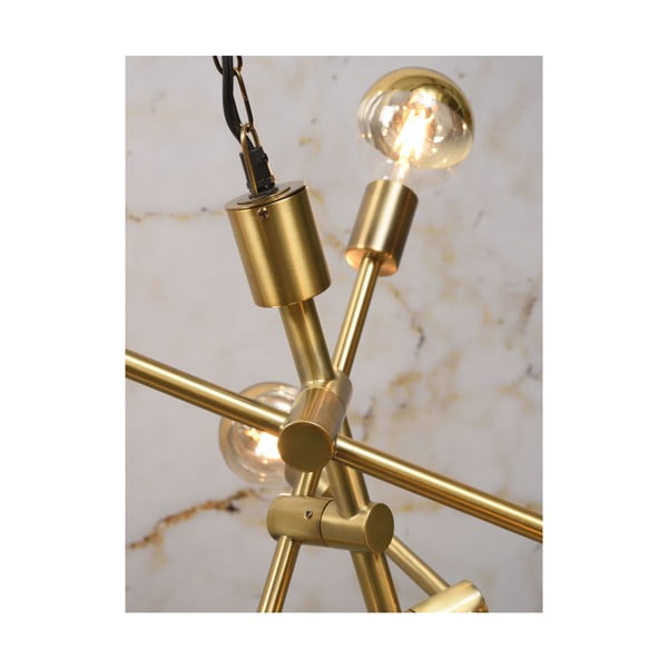 Viseća svjetiljka u zlatnoj boji za 6 žarulja Citylight Nashville-image-3