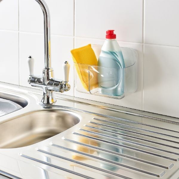 Plastičan držač za četkice za zube s postavljanjem bez bušenja Invisifix – Addis-image-3