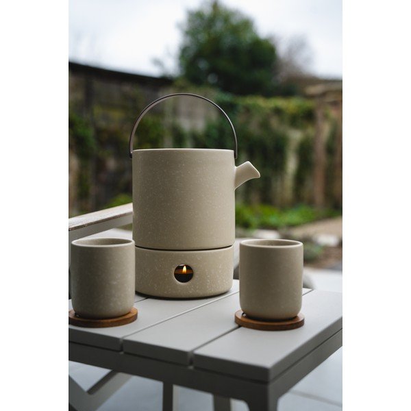 Bež šalice u setu 2 kom od kamenine 200 ml Umea – Bredemeijer-image-1