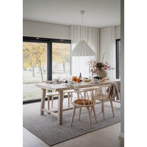 Blagovaonski stol od mat lakiranog hrasta Rowico Brooklyn, 220 x 95 cm-image-1