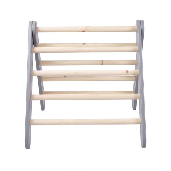 Sivi pikler montessori trokut od masivnog bora 46x87x60 cm Montessori – Meowbaby-image-2