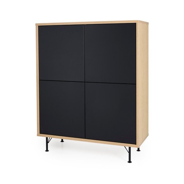 Crna komoda Tenzo Flow, 111 x 137 cm-image-1