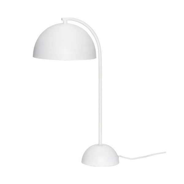 Bijela metalna stolna svjetiljka Hübsch Puro
