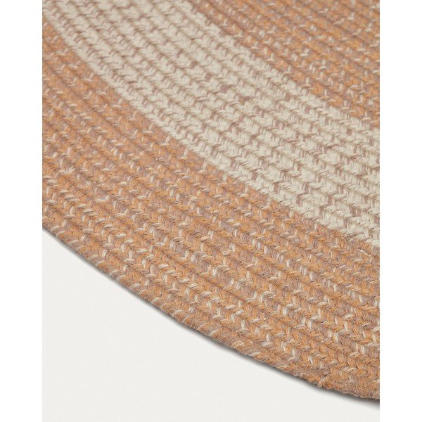 Unutarnji i vanjski tepih od recikliranih vlakna boje breskve 160x230 cm Leeith – Kave Home-image-4