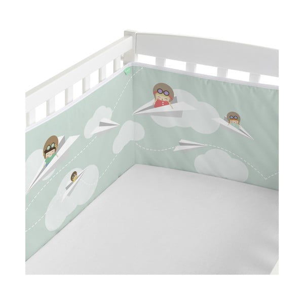 Tekstilni mantin za dječji krevetić Happynois Learning to Fly, 210 x 40 cm